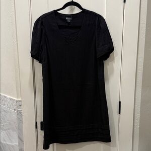 Nicole Miller Black Short Sleeve Dress
